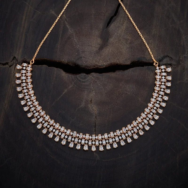 gold engagement ring vintage Zircon Necklace 163848