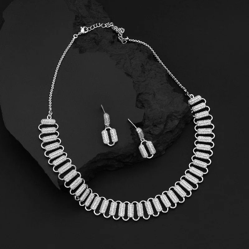 custom engraved wedding band Zircon Necklace 165810