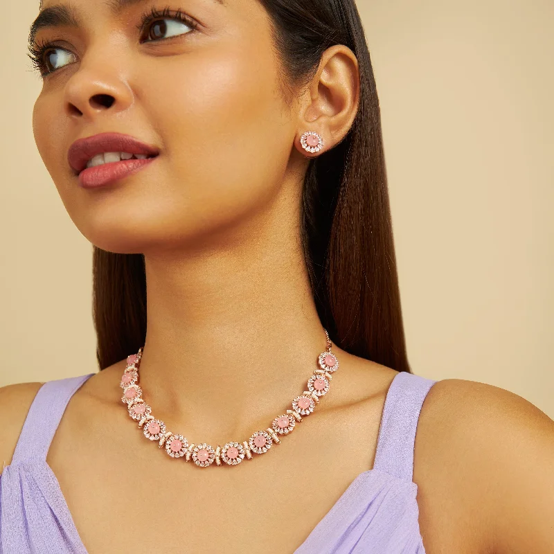 vintage floral engagement ring Zircon Necklace 169702