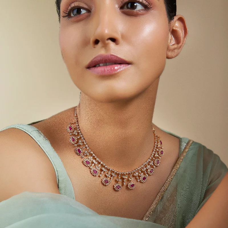 handcrafted gemstone ring women Zircon Necklace 169764