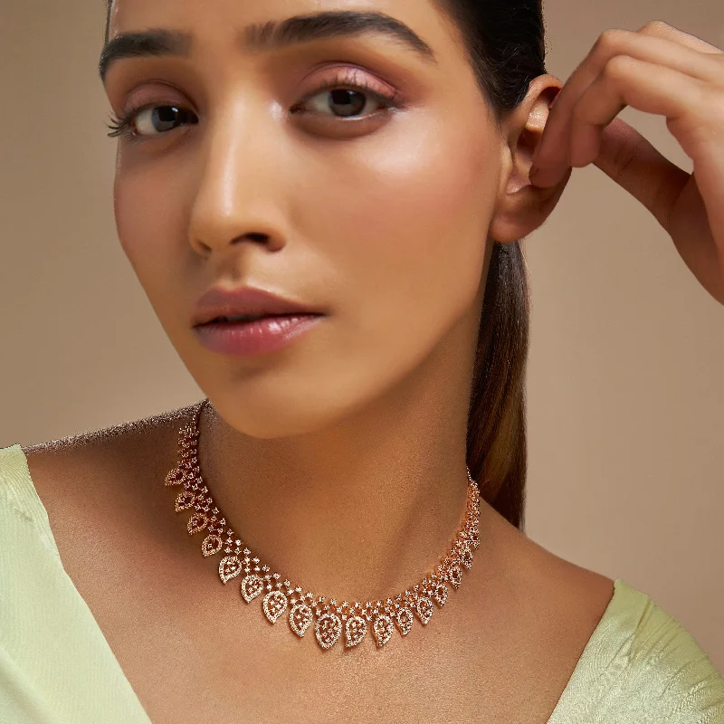elegant drop earrings wedding Zircon Necklace 169766