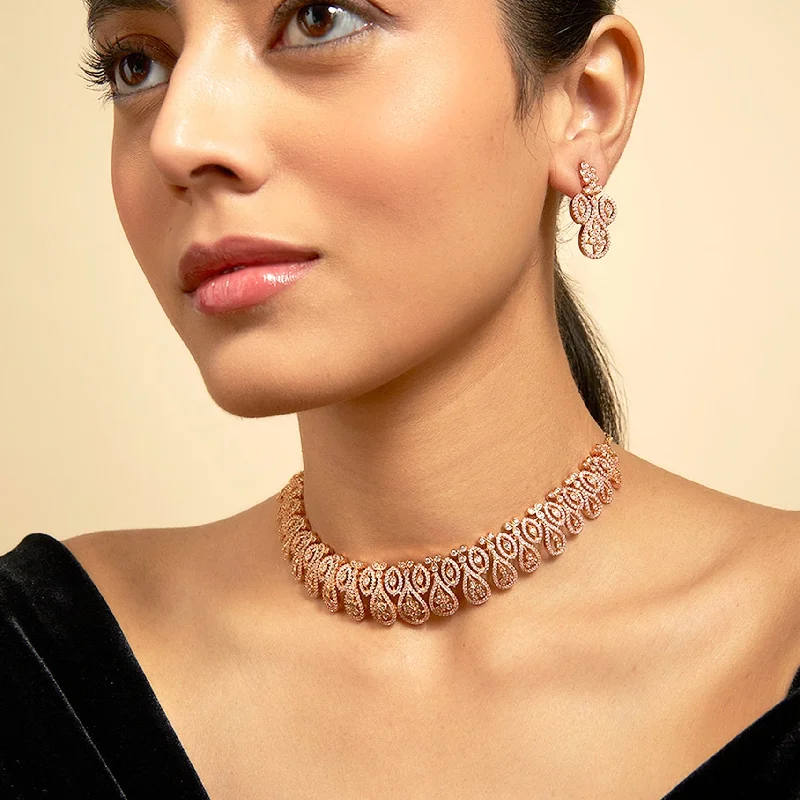 minimalist infinity ring Zircon Necklace 169775