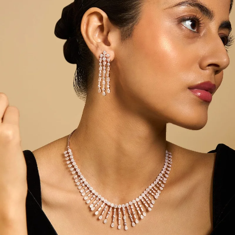 adjustable gemstone choker Zircon Necklace 170683