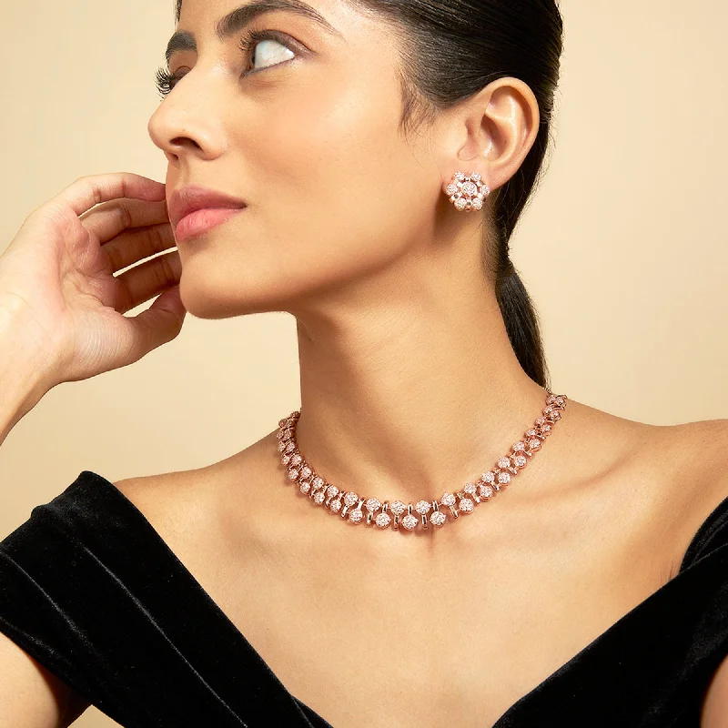 unique crystal bar necklace Zircon Necklace 170758