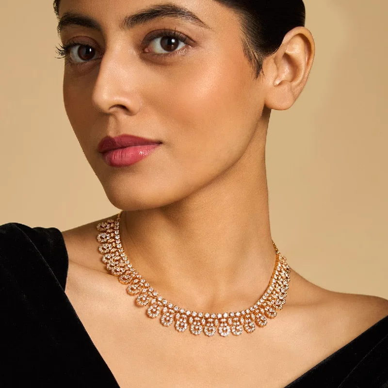handmade leather pendant necklace Zircon Necklace 170985