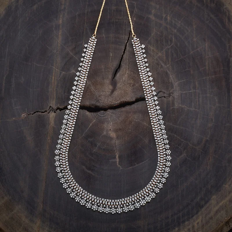adjustable toe ring silver Zircon Necklace 177084